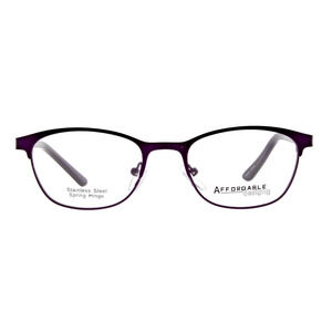 AFFORDABLE DESIGNS NOELLE PURPLE EYEGLASSES SUNGLASSES FRAME 46-17-130